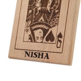 Personalised King and Queen Wooden Plaque