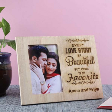 Customized Love Story Frame for couple