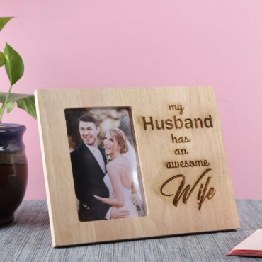 Customised Awesome Wife Photo Frame