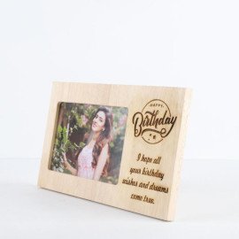 Customised Happy Birthday Wooden Frame
