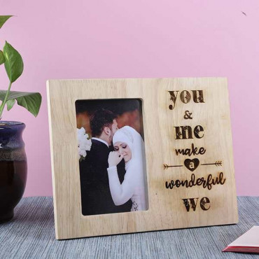 Customized You & Me Wooden Frame Online