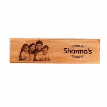 Customised Engraved Wooden Nameplate 