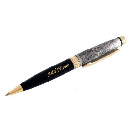 Engrave Decorative Roller Pen Black and Golden