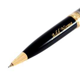 Engrave Decorative Roller Pen Black and Golden