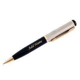 Personalised Smart Roller Pen Black and Golden 