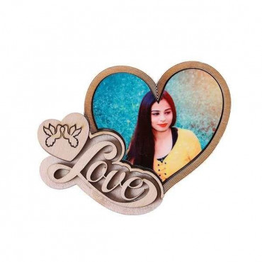 Heart with Love Fridge Magnet