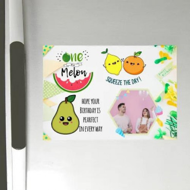 Birthday Themed Personalized Fridge Magnet