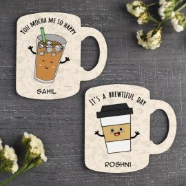 Coffee Lovers Personalized Fridge Magnets (Set of 2)