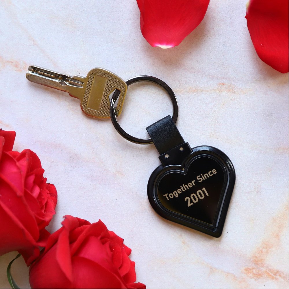 Together Heart shape Metal Key Chain