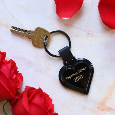 Together Heart shape Metal Key Chain