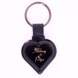 Personalised couple  Heart shape Metal Key Chain