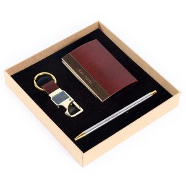 Engrave Pen and card and Metal Key Chain set