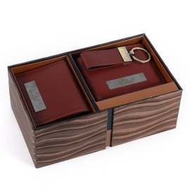 Happy Anniversary wallet and  Metal Key Chain set