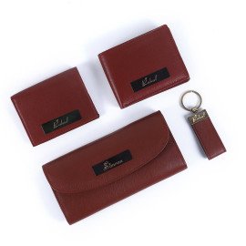 Happy Anniversary wallet and  Metal Key Chain set