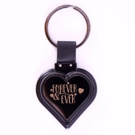 Personalised Forever Heart shape Metal Key Chain