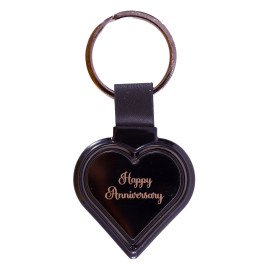 Happy Anniversary Heart shape Metal Key Chain