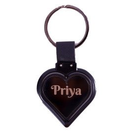 Personalised Name Heart shape Metal Key Chain