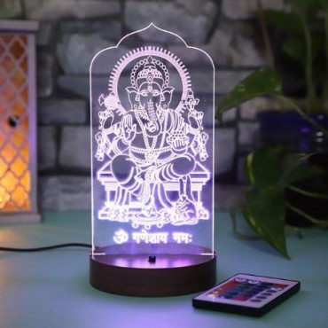 Personalised Ganpati led lamp