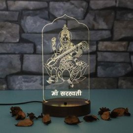 Personalised Maa Saraswati led lamp