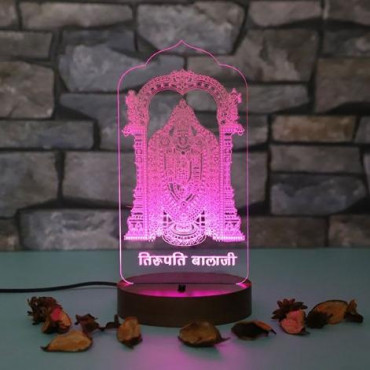 Personalised Tirupati led lamp