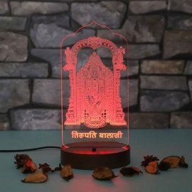 Personalised Tirupati led lamp