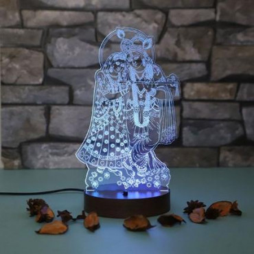 Personalised Radhakrishna led lamp