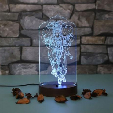 Personalised Lord Bishnu led lamp