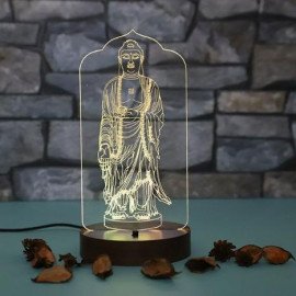 Personalised Lord Buddha led lamp