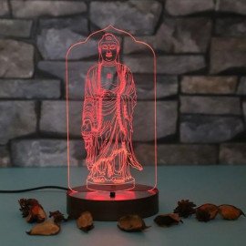 Personalised Lord Buddha led lamp