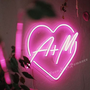 Love Heart Shape Customed Neon