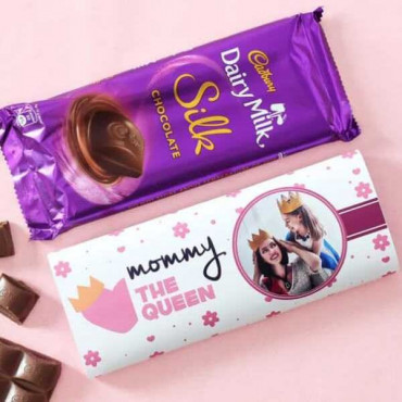 Delicious Cadbury Dairy Milk for your Lovely Mom (Mommy the queen personalized Cadbury dairy milk silk)