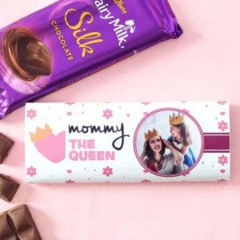 Delicious Cadbury Dairy Milk for your Lovely Mom (Mommy the queen personalized Cadbury dairy milk silk)