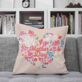 Floral Doodle Pink Cushion for Mother’s day