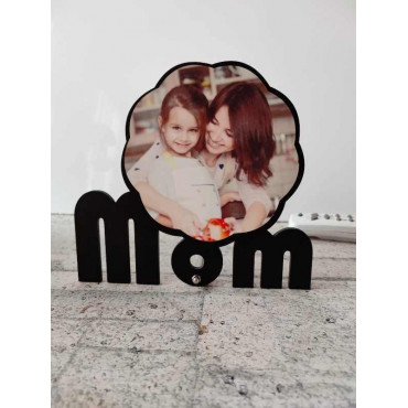 Pretty “Mom” Photo Frame