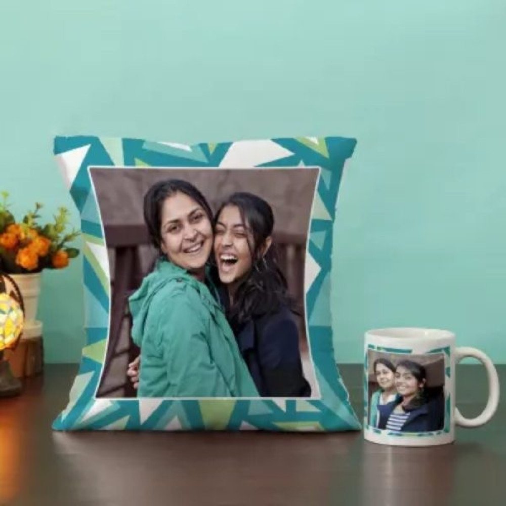 Personalized Cushion and Mug Combo