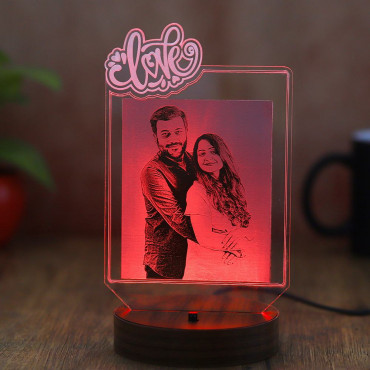Personalised Romantic Couple Led Lamp Multicolor