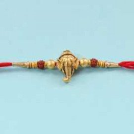 set of 5 metal rakhi
