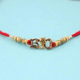 set of 3 ganesha metal rakhi