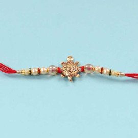 set of 3 ganesha metal rakhi