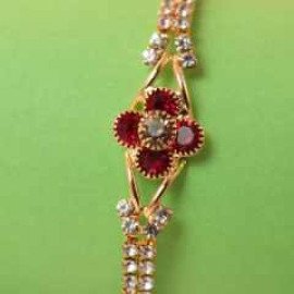 Set of 5 Quilling Pearl Stone Rakhi