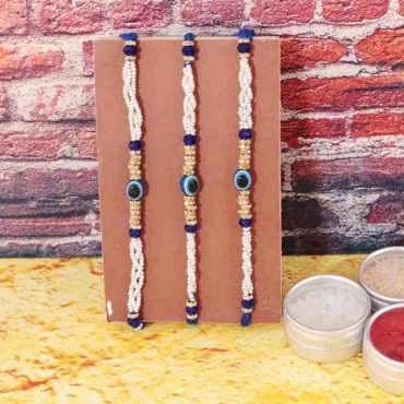 Set of 3 Evil Eye Rakhi