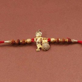 Lord Krishna Rakhi Tied With Rudraksha