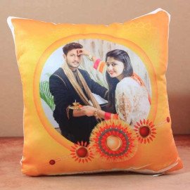 Adorable Rakhi Cushion and Thread