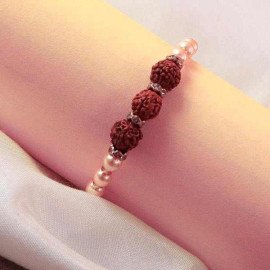 Send Rudraksha Rakhi with Personalized Mug Online