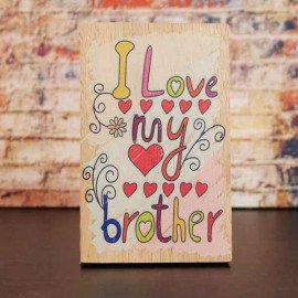 Personalized Rakhi with Wooden Plaques