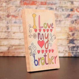 Personalized Rakhi with Wooden Plaques