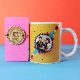 Rakhi with Personalized Mugs Online