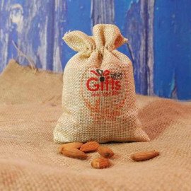 Bhaiya-bhabhi Rakhi with Almonds Potli Bag