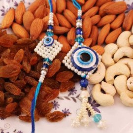 Marvellous Evil Eye Bhaiya-bhabhi Rakhi set