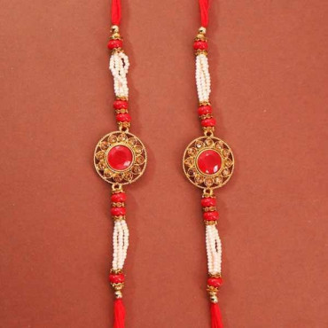 Set Of 2 Stone Rakhi